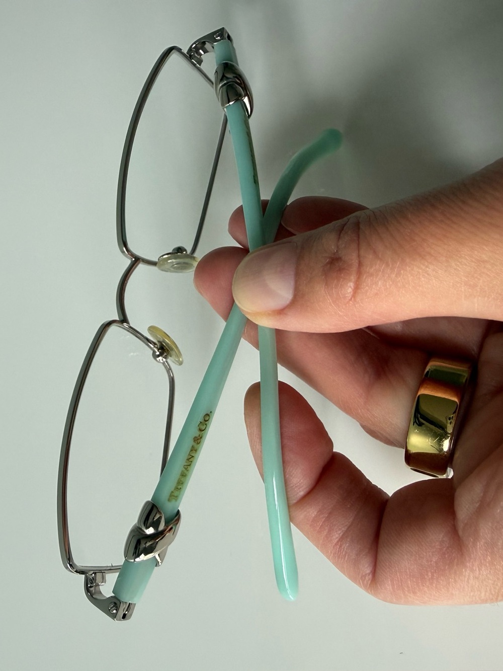 Tiffany & Co. Eyeglasses TF 1025 6001 Silver Blue 52mm - Picture 5 of 8